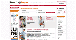 Desktop Screenshot of emploi.directions.fr