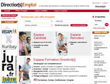 Tablet Screenshot of emploi.directions.fr